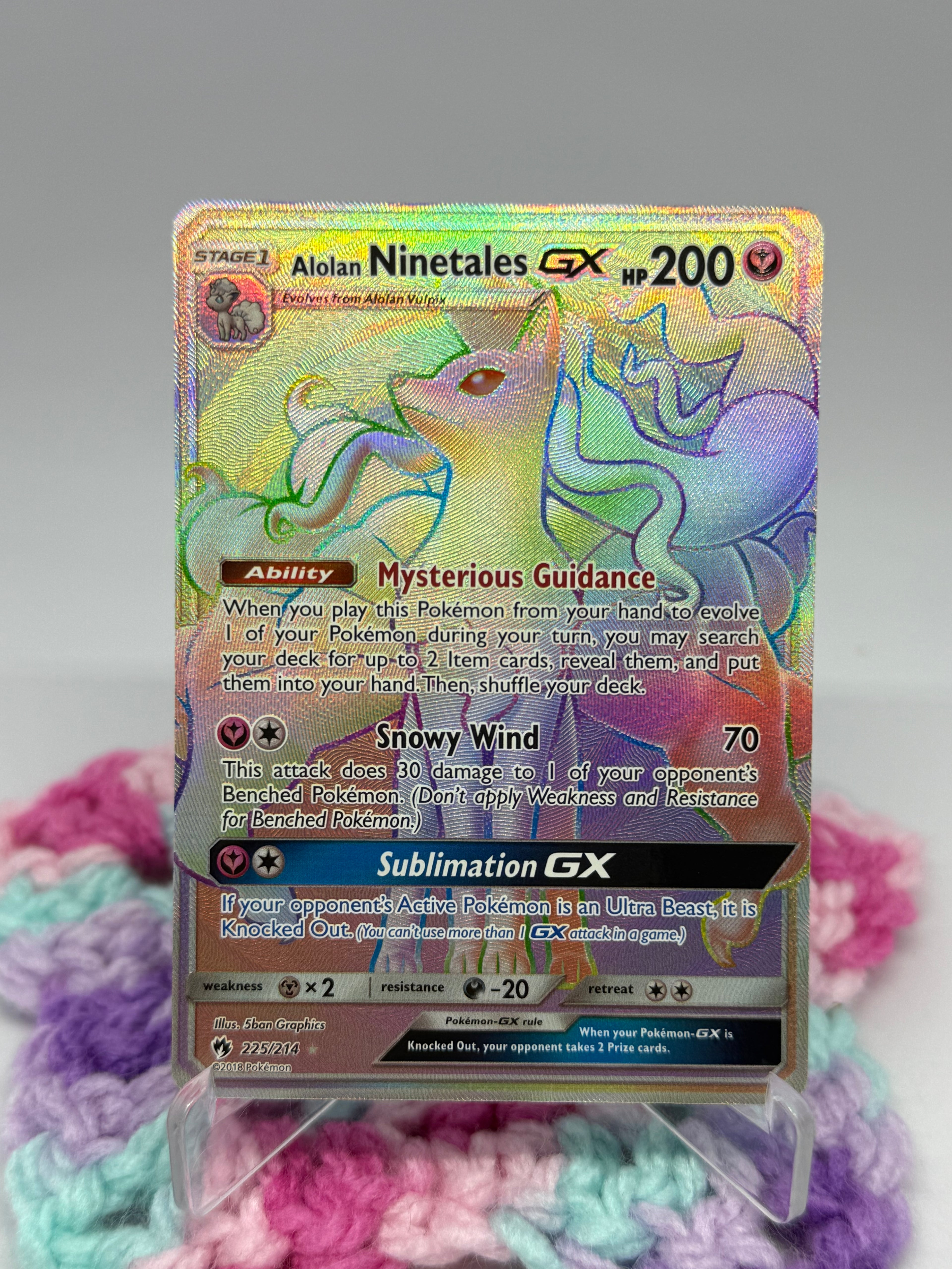 Alolan Ninetales GX (225/214) - Lost Thunder