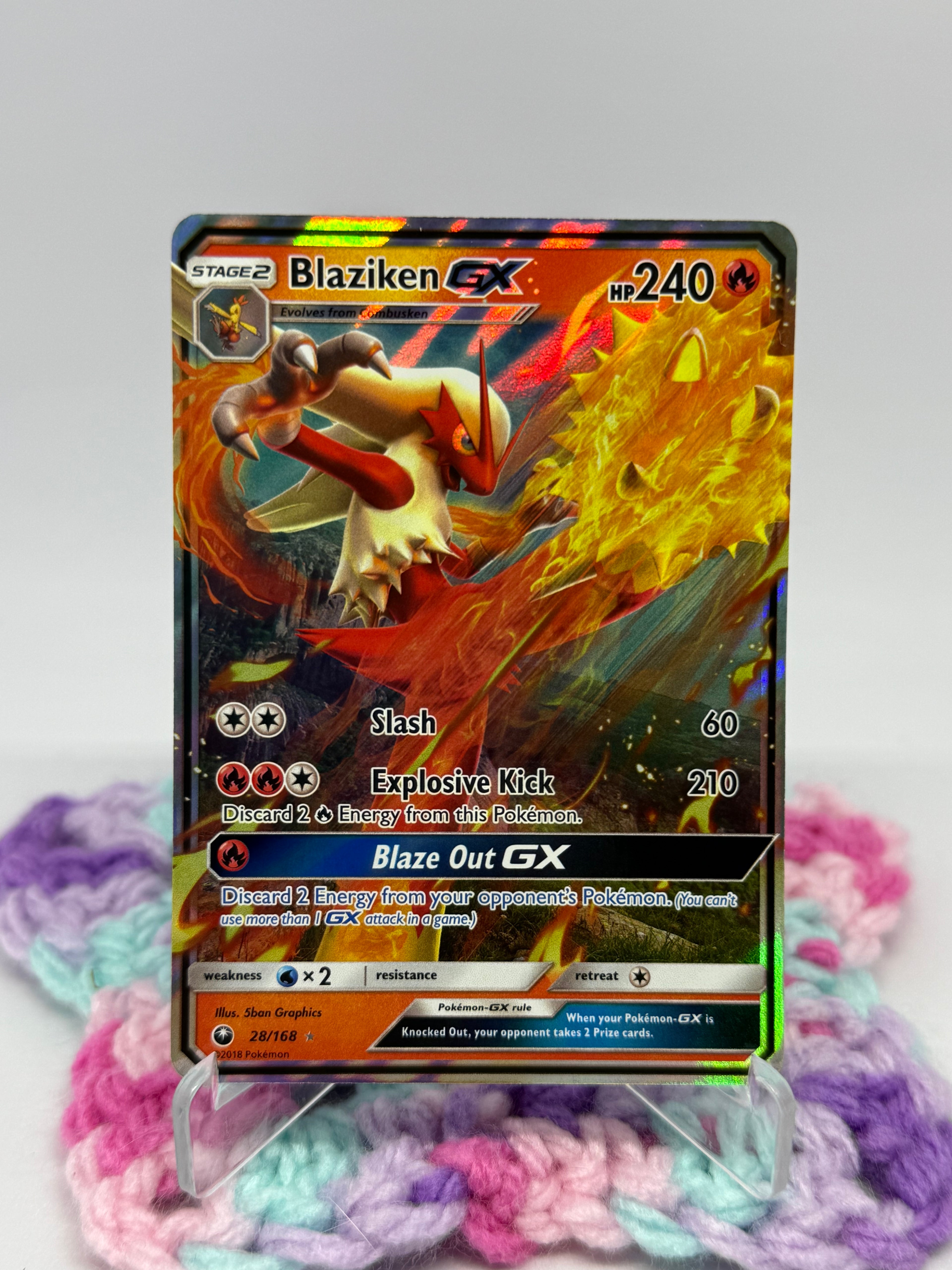 Blaziken GX (28/168) - Celestial Storm