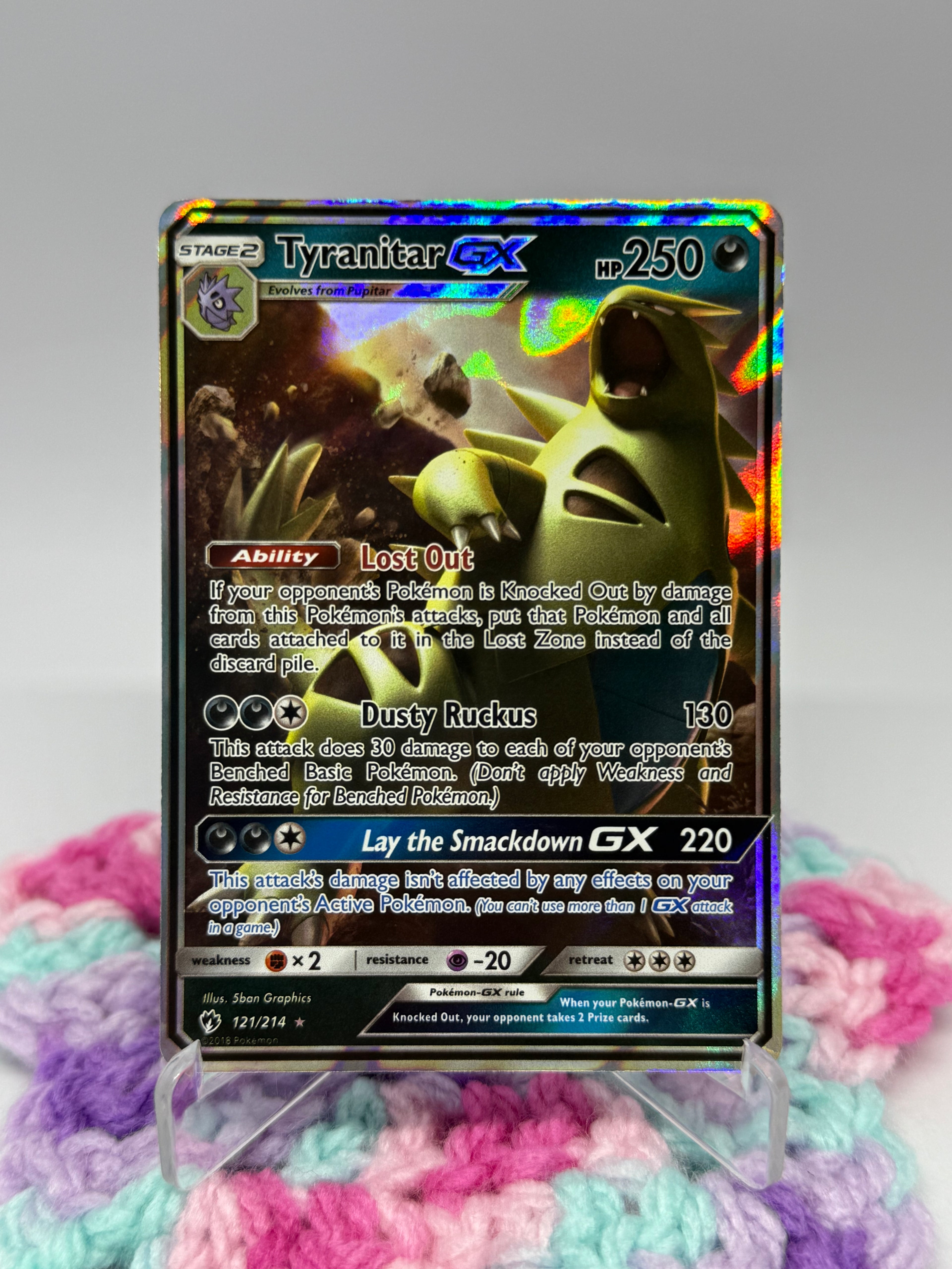 Tyranitar GX (121/214) - Lost Thunder