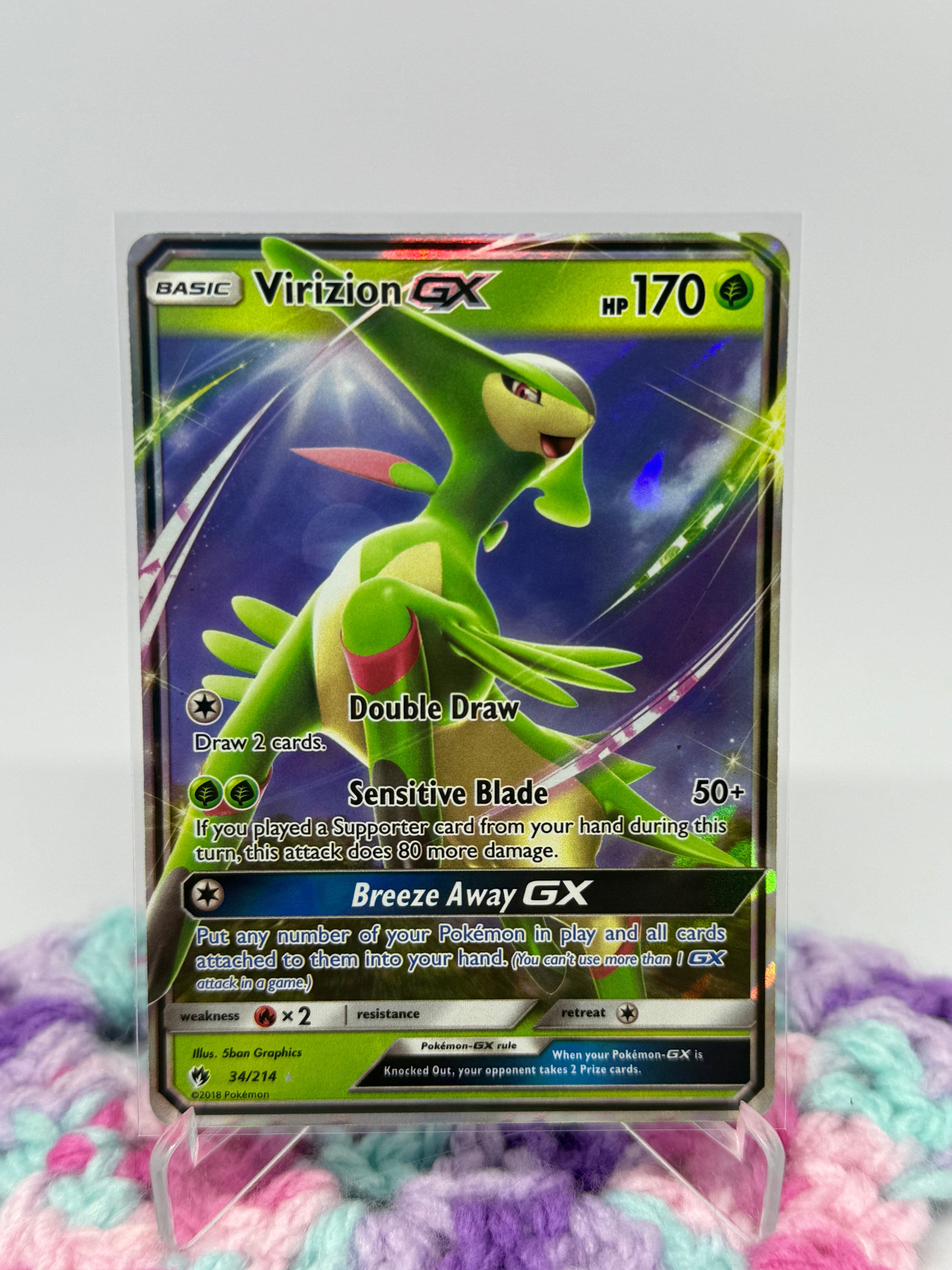 Virizion GX (34/214) - Lost Thunder